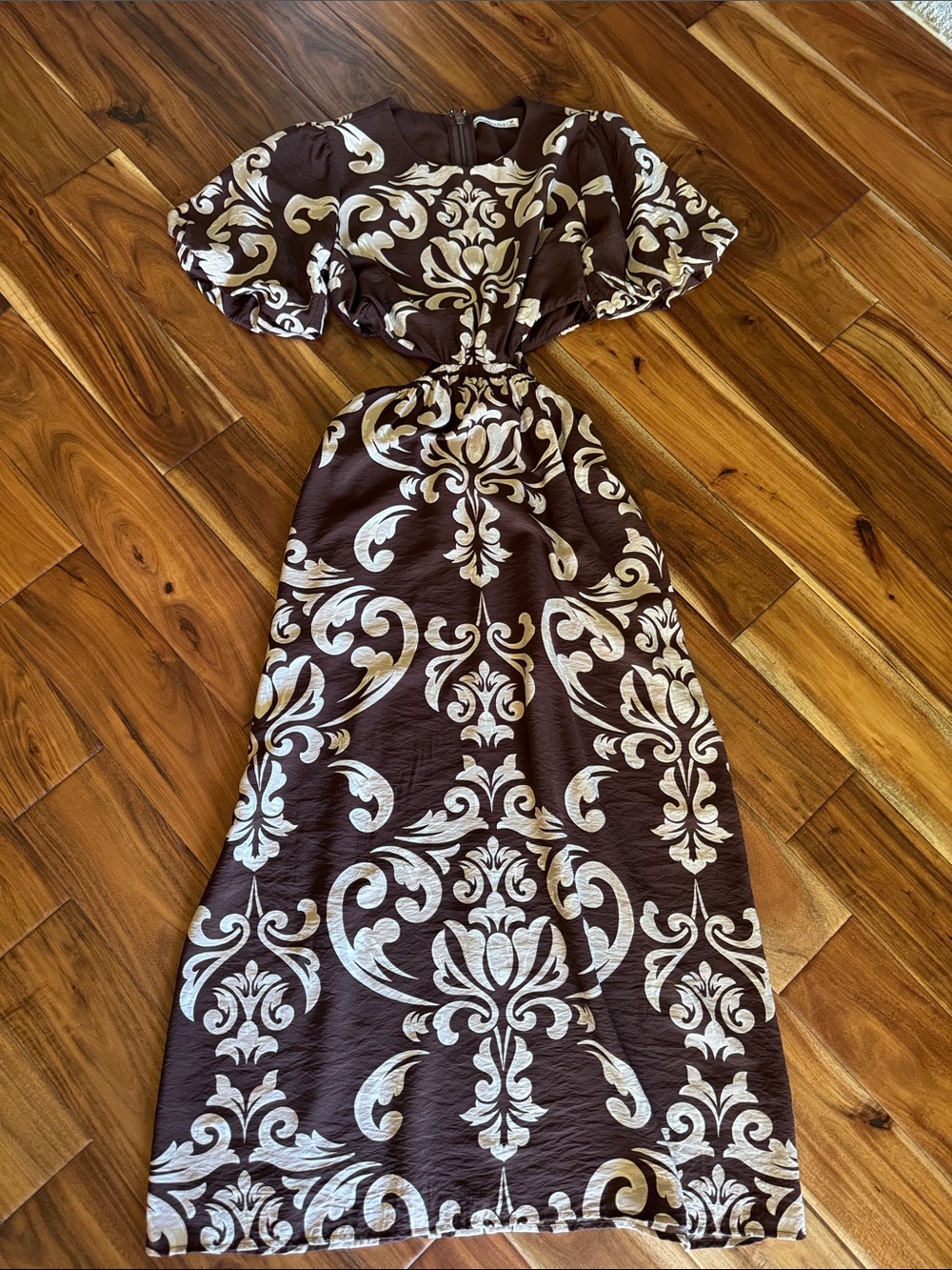Abercrombie & Fitch women’s brown/tan maxi dress, size PM-like new condition